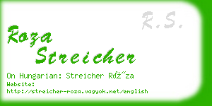 roza streicher business card